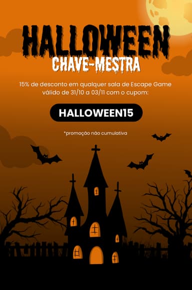 poster escape live online game HALLOWEEN