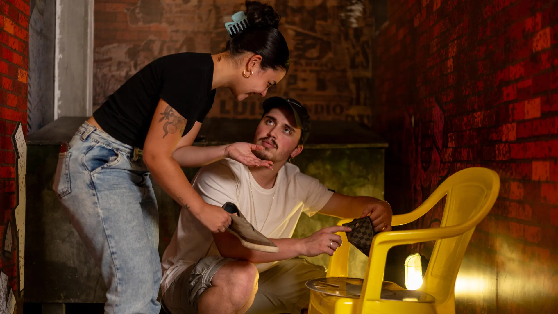 Jogadores no Escape Game