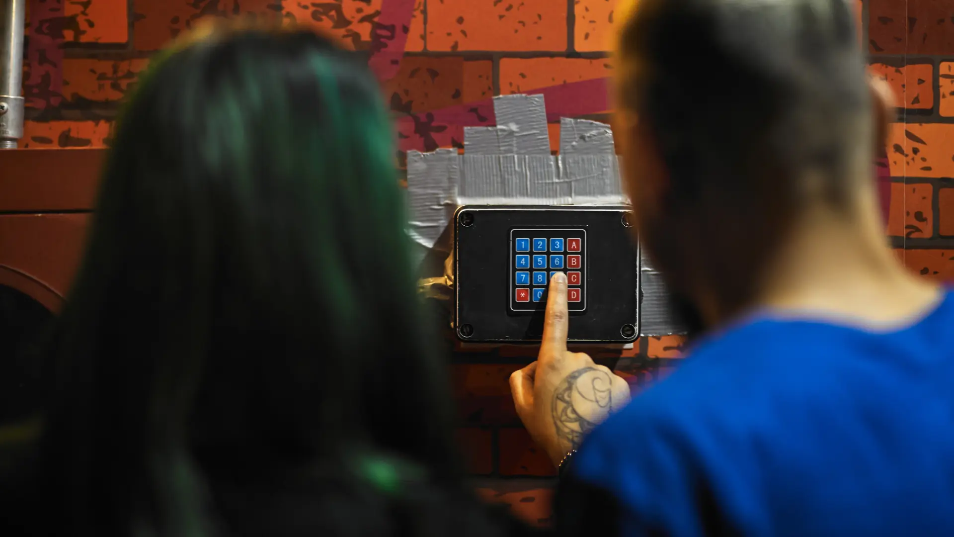Jogadores no Escape Game