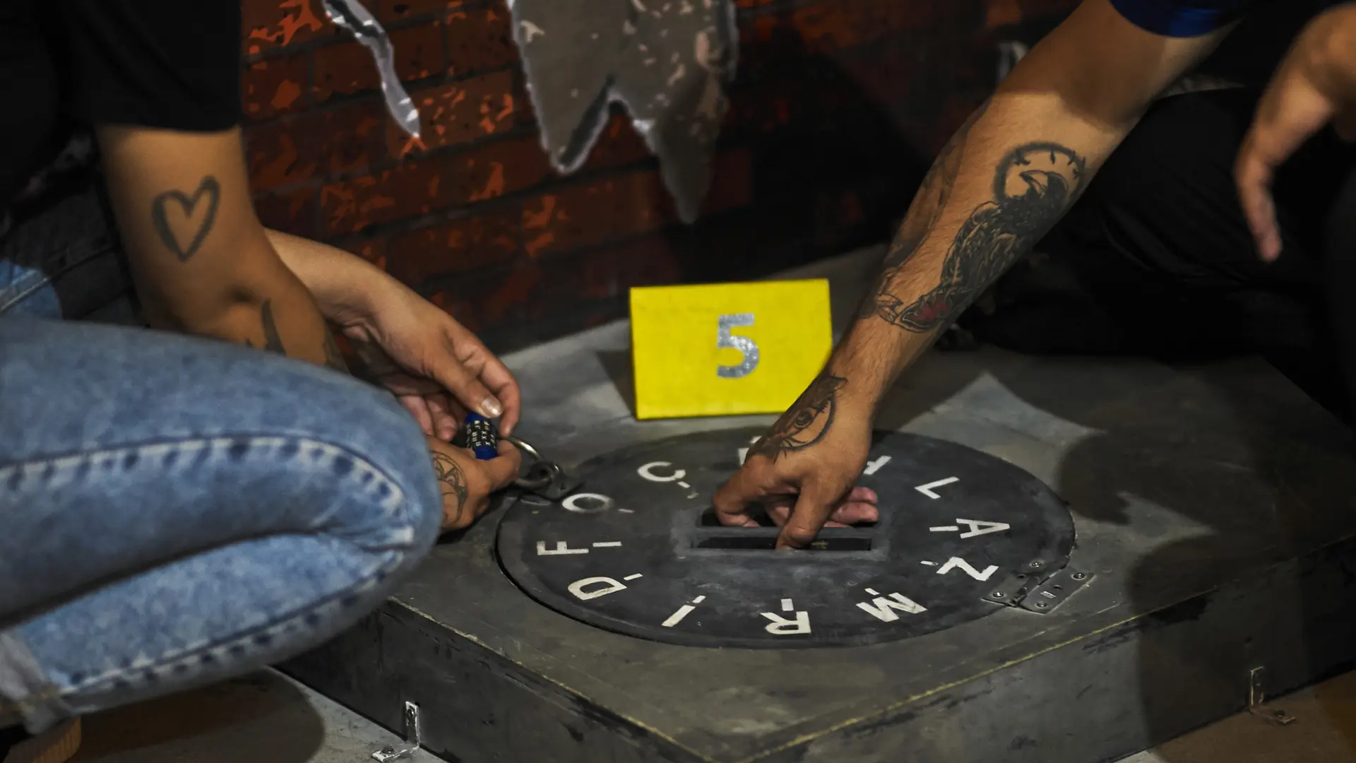 Jogadores no Escape Game